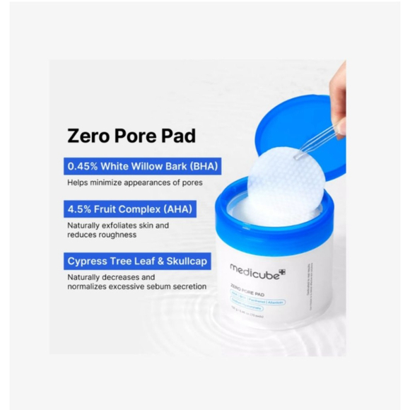 Medicube Zero Pore Pad AHA BHA Panthenol Allantoin Sodium Hyaluronate 70 Pads - Picture 5 of 11